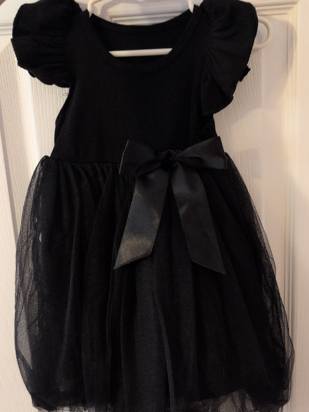 Black Tulle Bow Party Dress